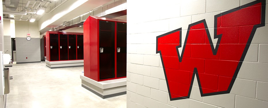 Williamsburg HS Commercial Project Locker Room remodel